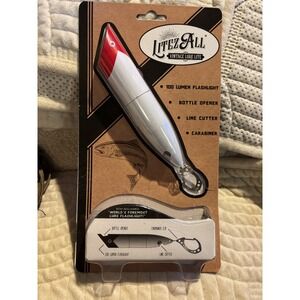 Litez All Vintage Lure Light Flashlight Bottle Opener Line Cutter Carabiner